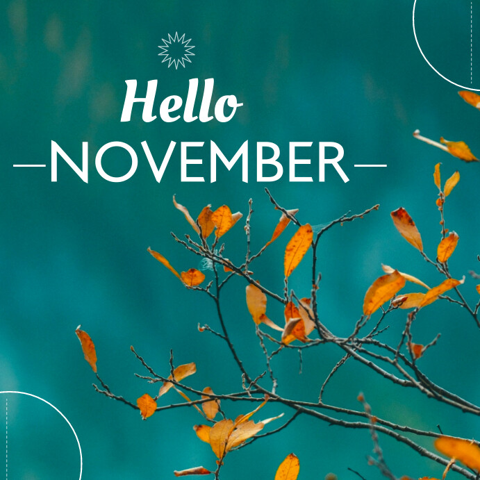 welcome new month Сообщение Instagram template