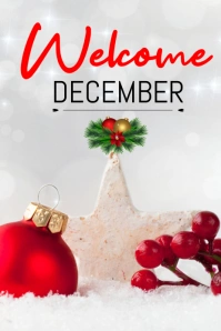 welcome new month Pinterest Graphic template