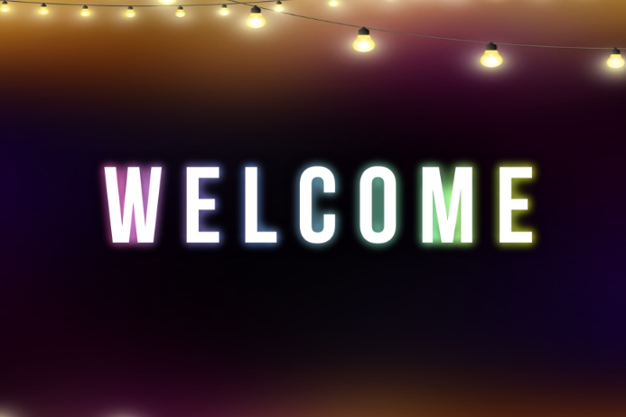 Welcome night Poster template