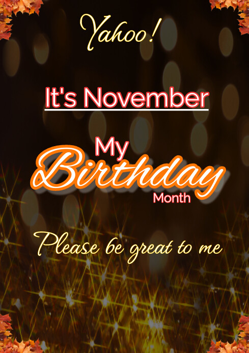 Welcome November (1) Template | PosterMyWall