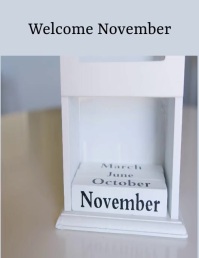 welcome November Flyer (US-Letter) template