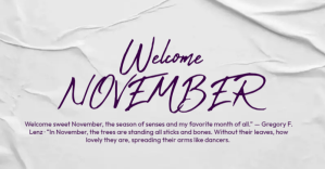 welcome november Facebook 共享图片 template