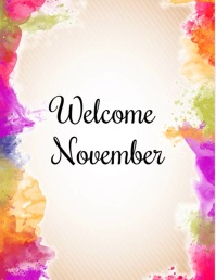 welcome november Flyer (US-Letter) template