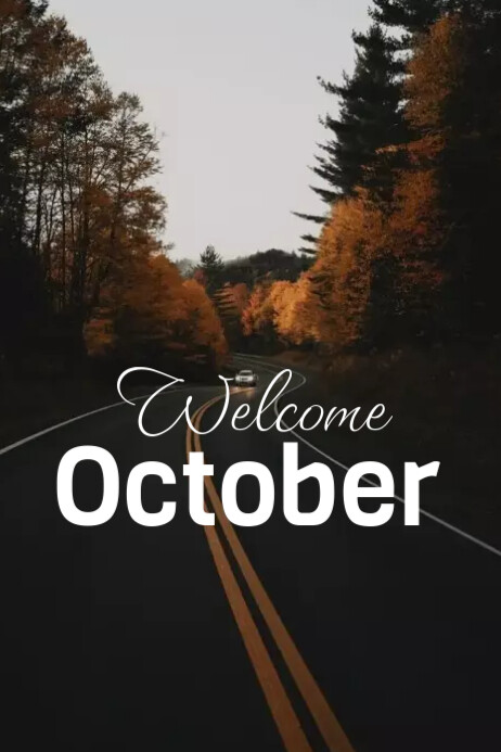 Welcome October Template | PosterMyWall