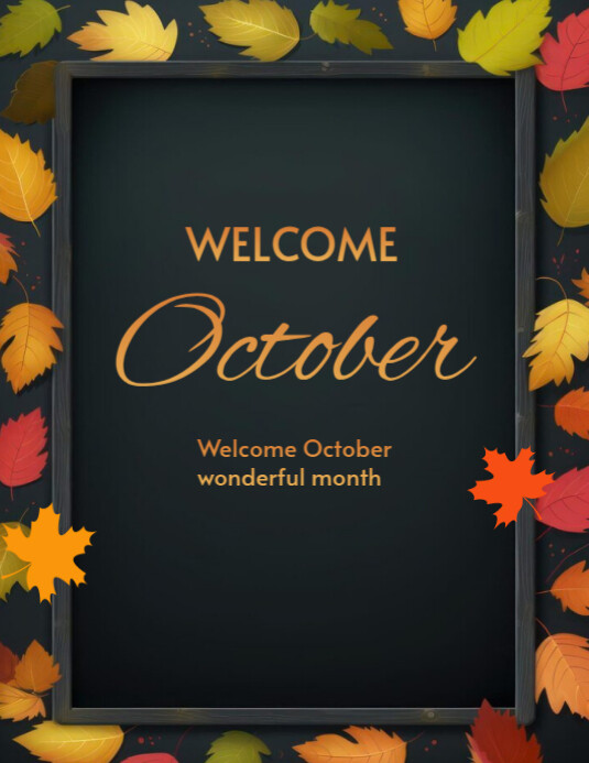 Welcome October Template | PosterMyWall