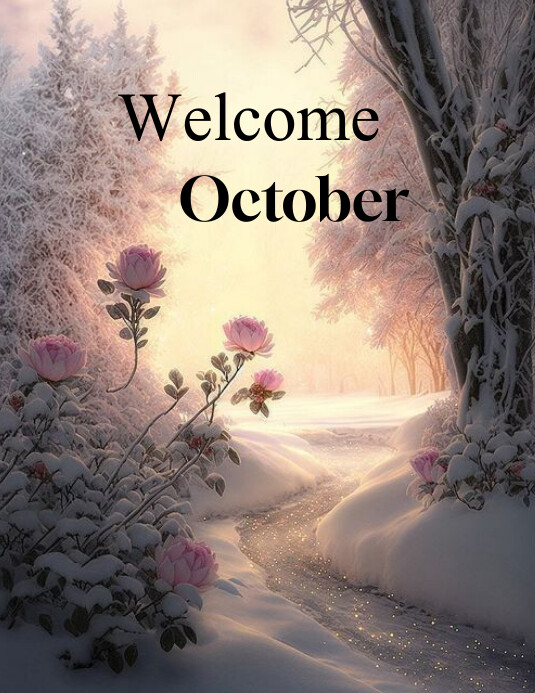 Welcome October Template | PosterMyWall
