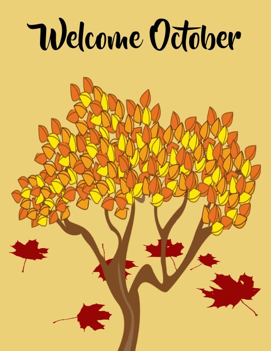 welcome october Template | PosterMyWall