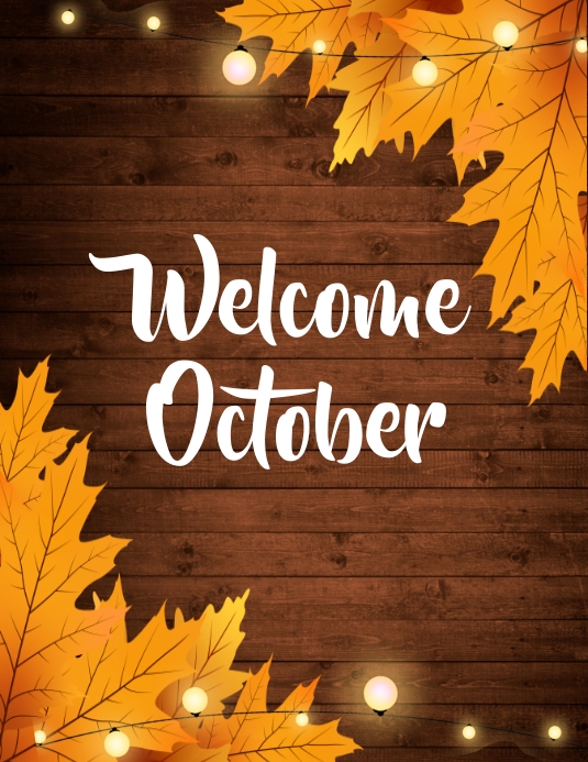 welcome October Template | PosterMyWall