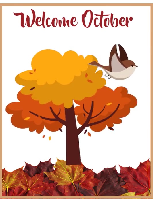 welcome October Template | PosterMyWall
