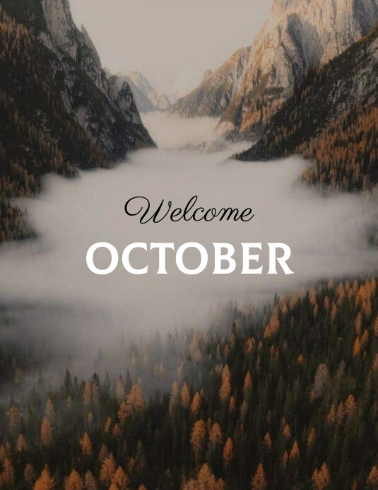 Welcome October Templat | PosterMyWall