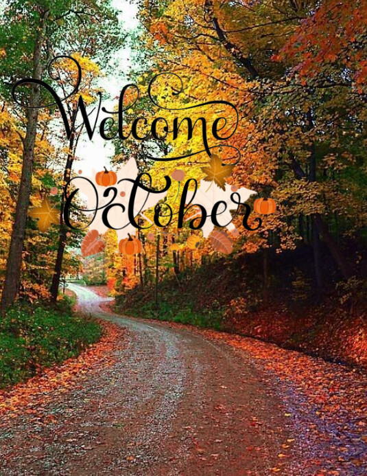Welcome October flyer template | PosterMyWall