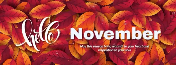 Hello October Header Image welcome October hello october Template | PosterMyWall