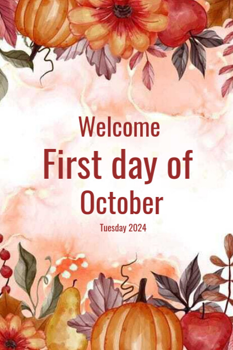 Copy of Welcome October Poster 2024 | PosterMyWall