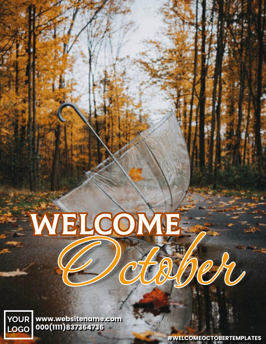 Welcome october template | PosterMyWall