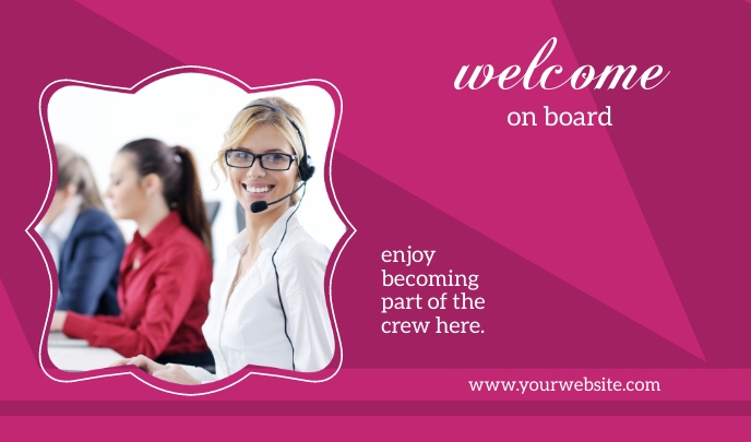 Welcome Aboard Editable Welcome On Board Template | PosterMyWall