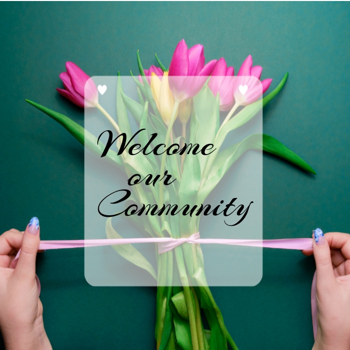 Plantilla de Welcome post | PosterMyWall