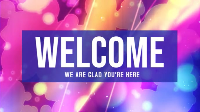Welcome Message Ecrã Digital Modelo | PosterMyWall