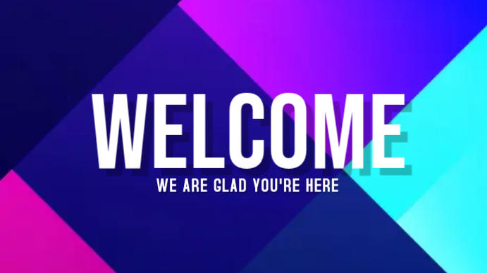 Welcome Message Digital Display Template | PosterMyWall