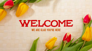 Welcome Poster Pantalla Digital (16:9) template