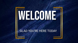 welcome poster Template Презентация (16 : 9)