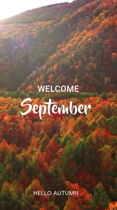Welcome September, Hello September Template | PosterMyWall
