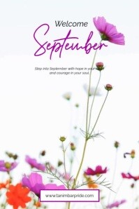 welcome september 2025 Плакат template