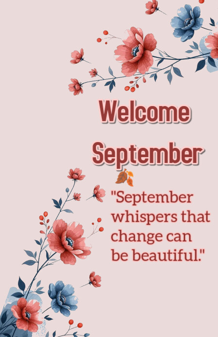Welcome September Template | PosterMyWall