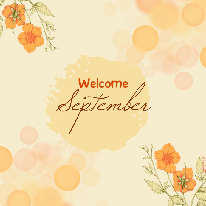 Welcome September Template | PosterMyWall