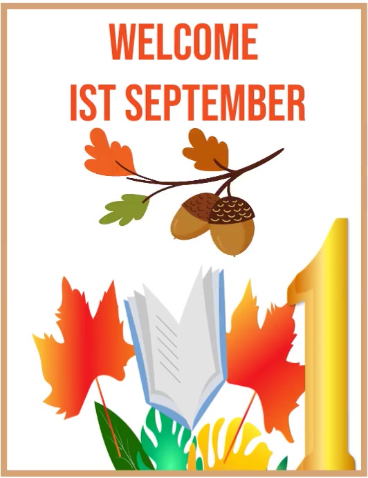 welcome September Template | PosterMyWall