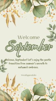 Welcome september Instagram post Template | PosterMyWall