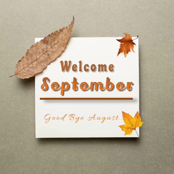 Plantilla de Welcome September Video Poster Temlate | PosterMyWall