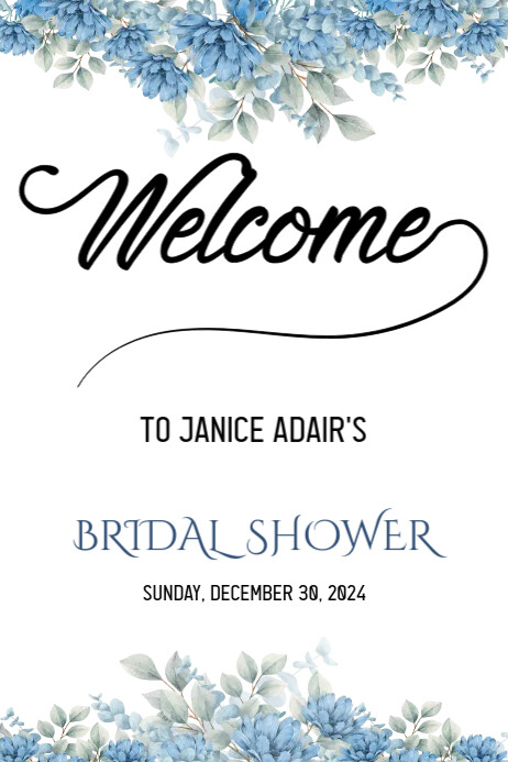 Welcome sign card template | PosterMyWall