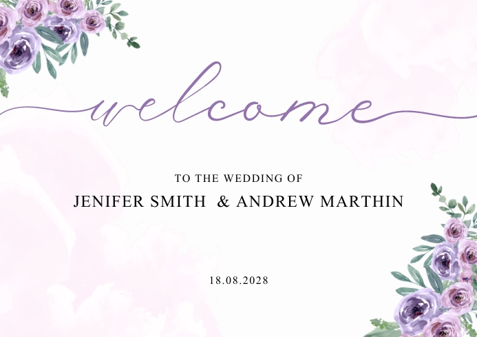Copy of Welcome sign template free | PosterMyWall