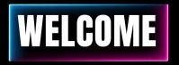 welcome sign video Facebook Cover Photo template
