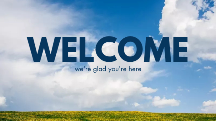Welcome Message Digital Display Template | PosterMyWall