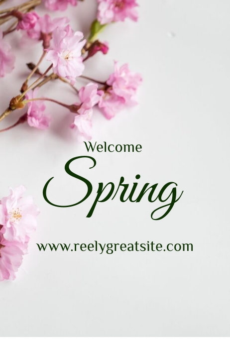 Copy of Welcome Spring card | PosterMyWall