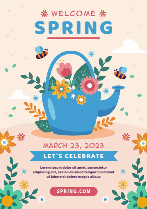 Welcome Spring Celebration Template | PosterMyWall