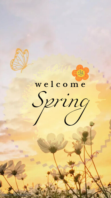 Welcome Spring Template | PosterMyWall