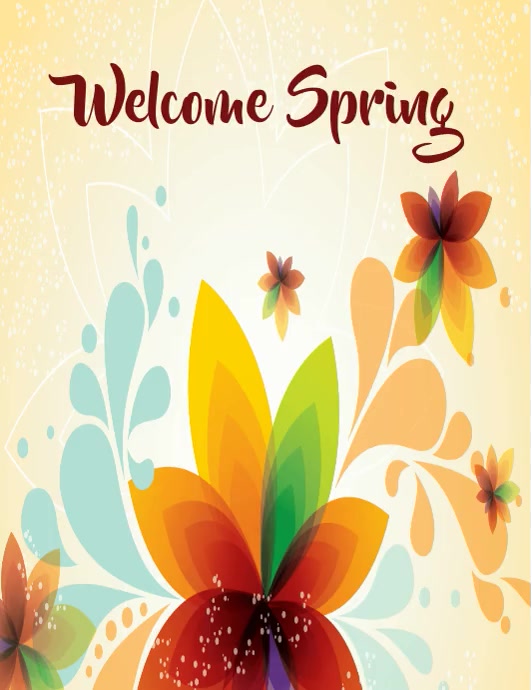 Welcome Spring Template | PosterMyWall