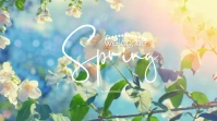 welcome spring Affichage numérique (16:9) template