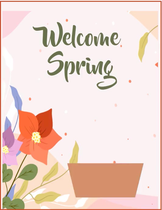 Welcome Spring Template | PosterMyWall