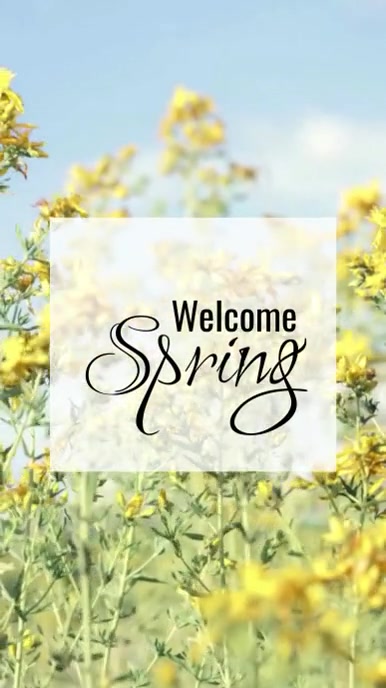 Plantilla de Bienvenida de Primavera | PosterMyWall