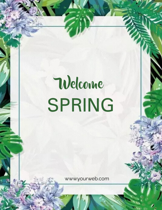 Welcome Spring Template | PosterMyWall
