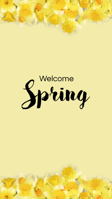 Welcome spring Template | PosterMyWall
