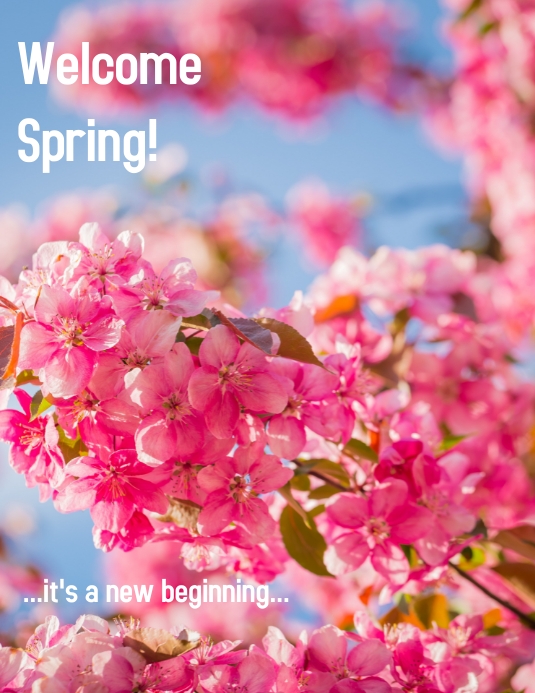 Welcome Spring Template | PosterMyWall