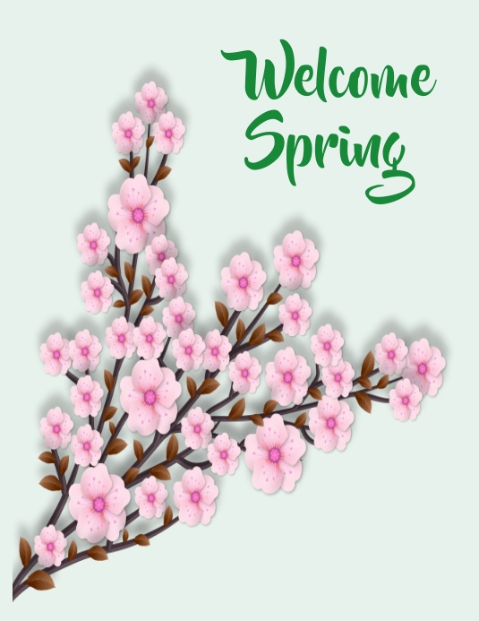 Copy of Welcome Spring | PosterMyWall