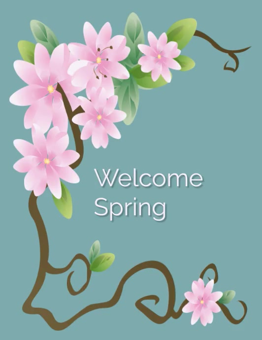 Welcome Spring Template | PosterMyWall