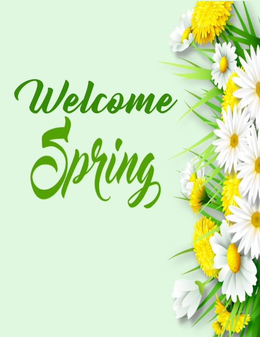 Welcome Spring Template | PosterMyWall