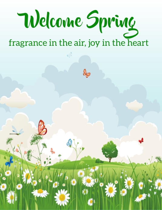 Welcome Spring Template | PosterMyWall