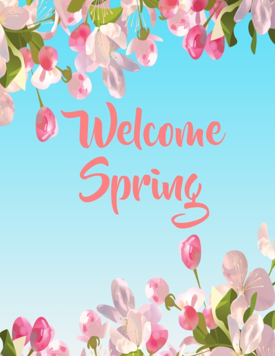 Plantilla de Welcome Spring | PosterMyWall
